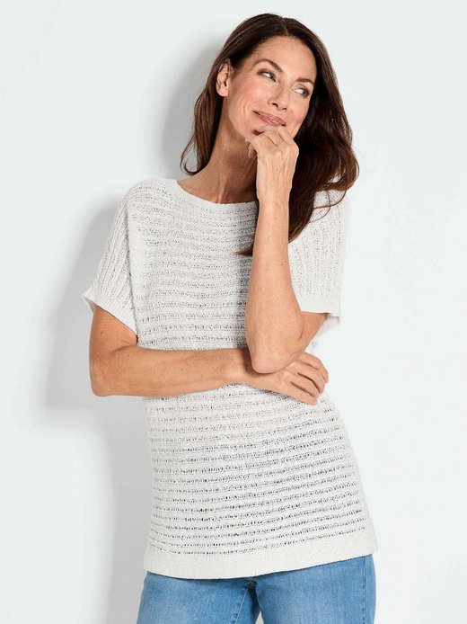 Damen Rippenstrickpullover
