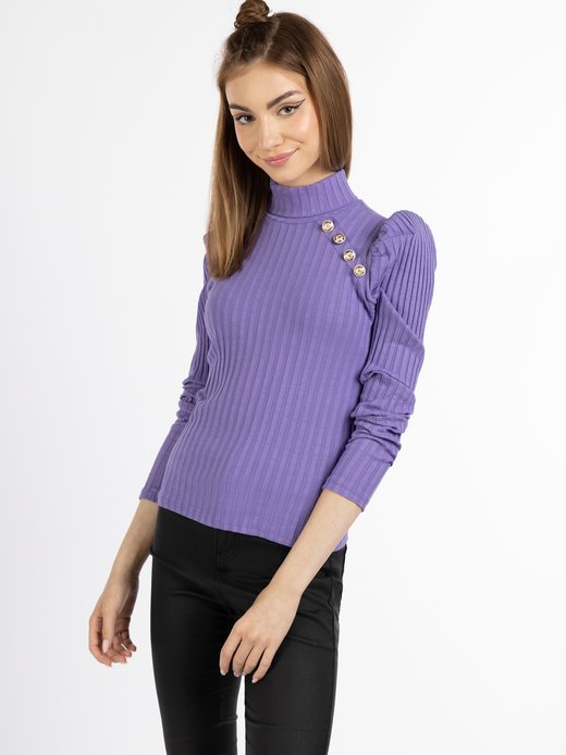Damen Rippstrickpullover