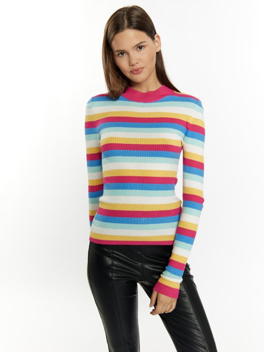 Damen Rippstrickpullover