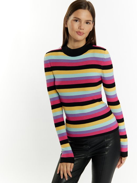 Damen Rippstrickpullover