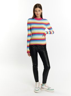 Damen Rippstrickpullover