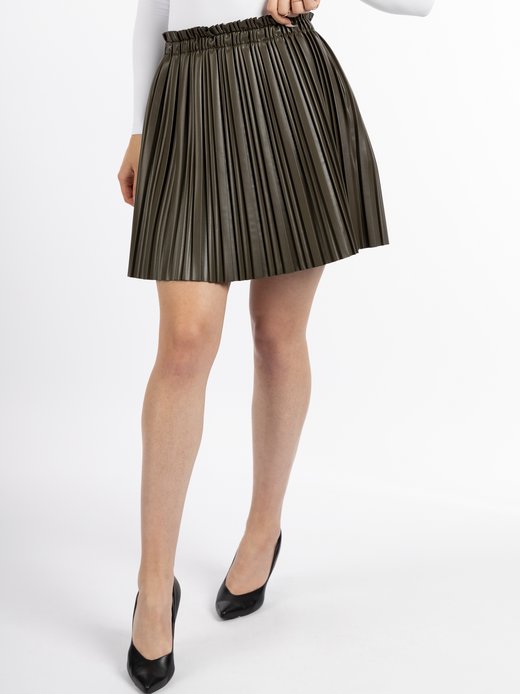 Damen Rock aus Kunstleder