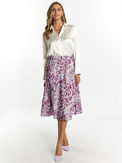 Damen Rock mit Leoprint