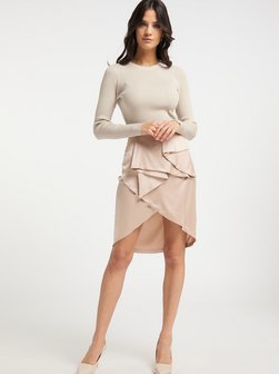 Artikelbild Damen Rock von Faina in beige uni