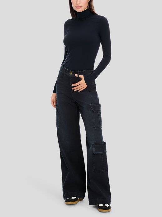 Damen Rollkragenoberteil