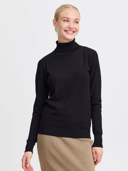 Artikelbild Damen Rollkragenpullover - BYMMMORLA von B.Young in schwarz uni