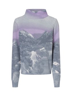 Artikelbild Damen Rollkragenpullover - Snowfall von Monari in hellgrau flieder gemustert