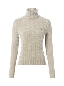 Damen Rollkragenpullover aus Wolle mit Cashmere-Anteil