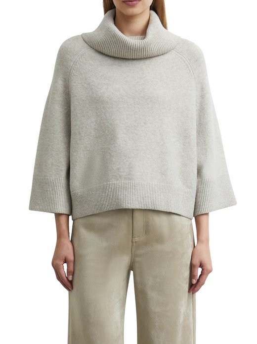 Damen Rollkragenpullover mit Woll-Anteil
