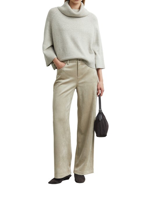 Damen Rollkragenpullover mit Woll-Anteil