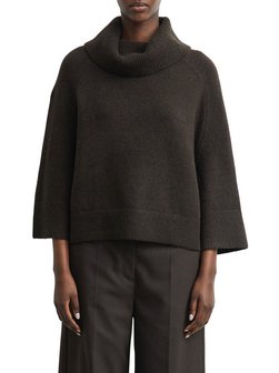 Damen Rollkragenpullover mit Woll-Anteil