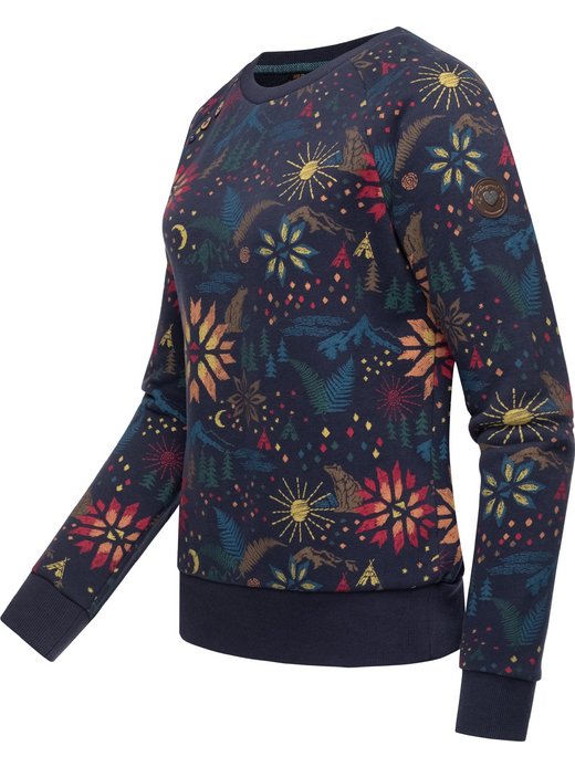 Damen Rundhalspullover - Johanka Print
