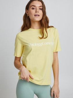 Artikelbild Damen Rundhalsshirt - JCSIMONA von TheJoggConcept. in gelb uni