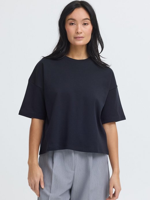 Damen Rundhalsshirt - OXNSandy Crop Boxy