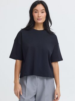 Damen Rundhalsshirt - OXNSandy Crop Boxy