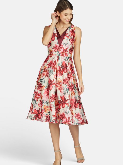 Damen Satin-Abendkleid