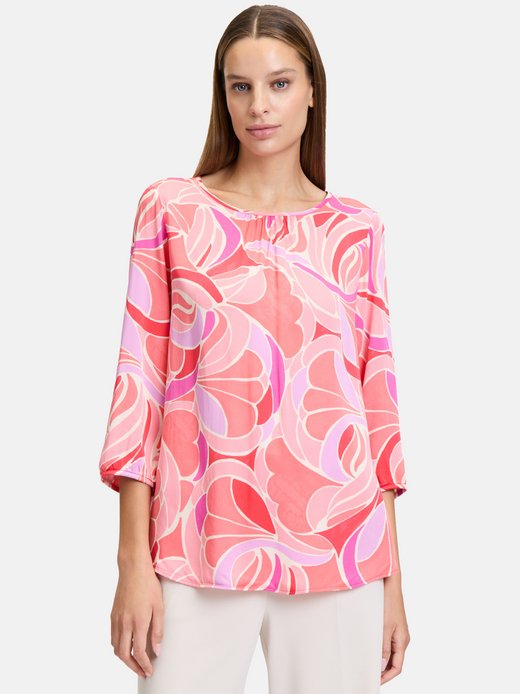 Damen Satin-Bluse