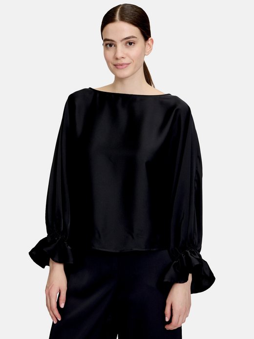 Damen Satin-Bluse