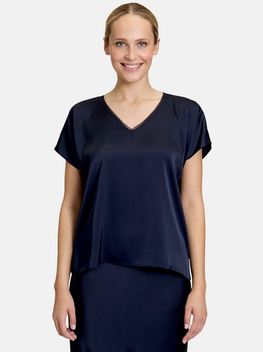 Damen Satin-Bluse