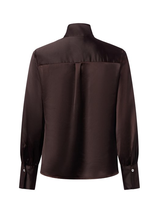 Damen Satin-Bluse