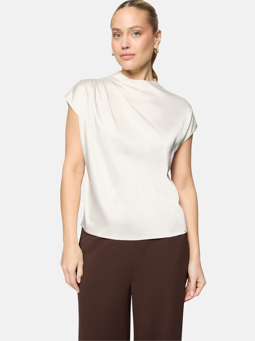 Damen Satin-Bluse