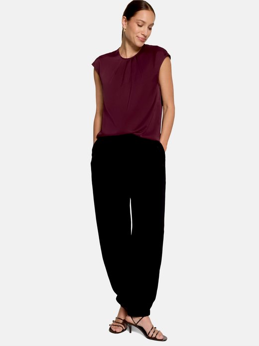Damen Satin-Bluse
