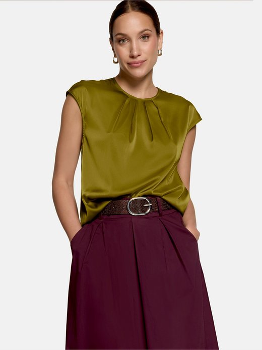Damen Satin-Bluse