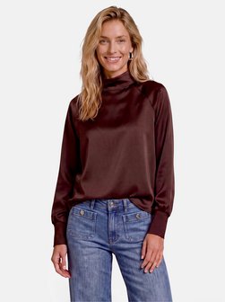 Damen Satin-Bluse