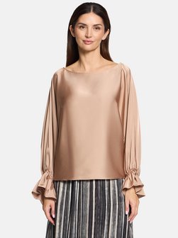 Damen Satin-Bluse