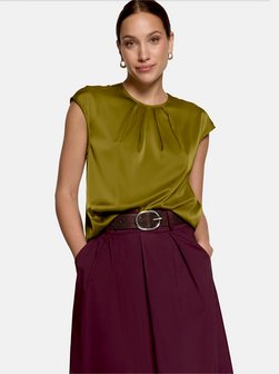 Damen Satin-Bluse