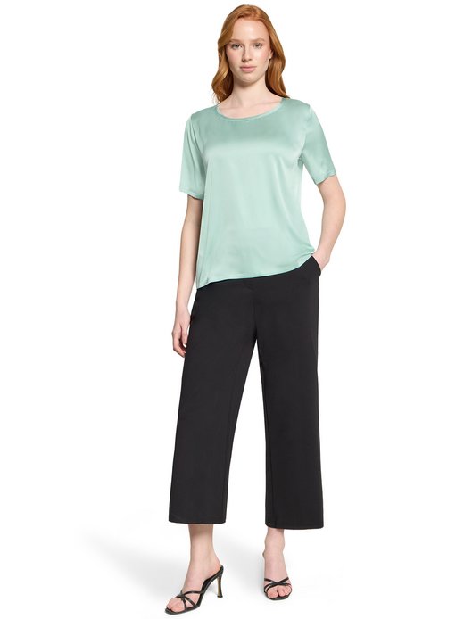 Damen Satin-Blusenshirt