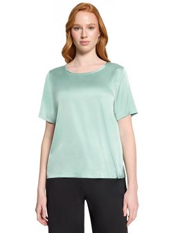 Damen Satin-Blusenshirt