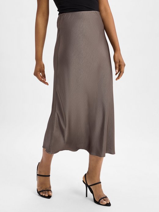 Damen Satin-Maxirock - Vicky