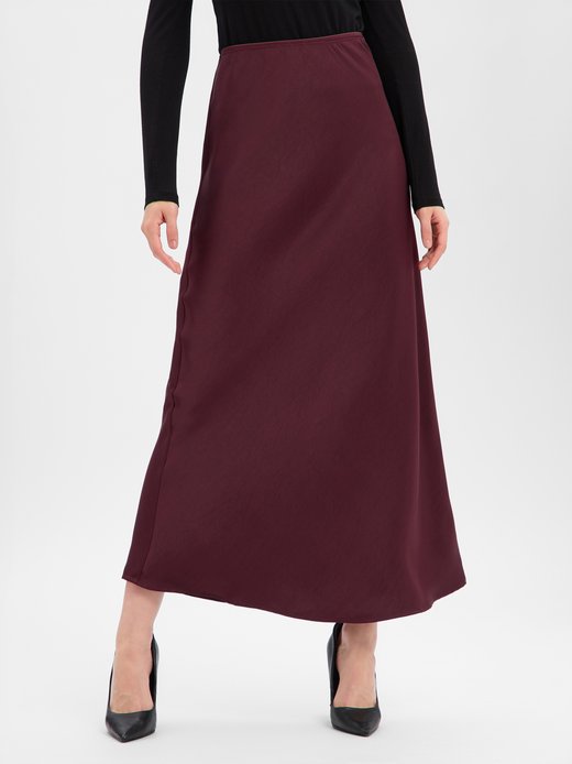 Damen Satin-Maxirock - Vicky