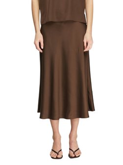 Damen Satin-Maxirock