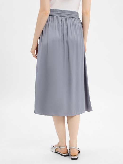 Damen Satin-Midirock