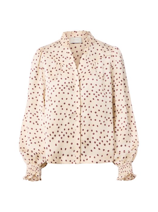 Damen Satinbluse - Astrida Flower
