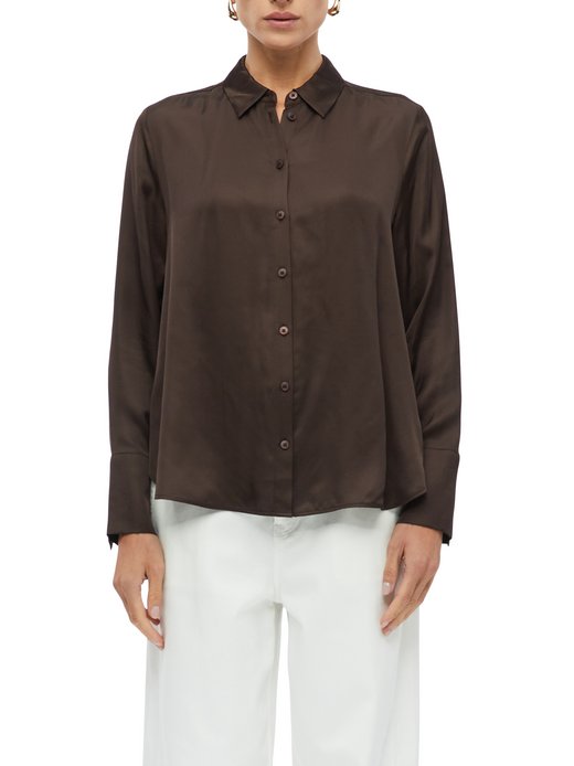 Damen Satinbluse