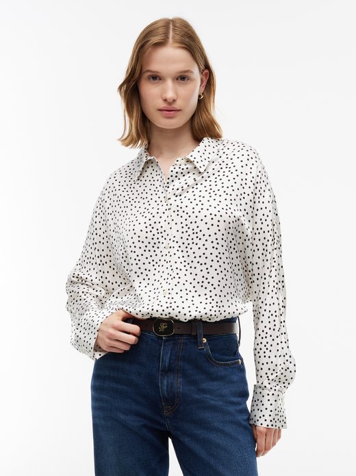 Damen Satinbluse