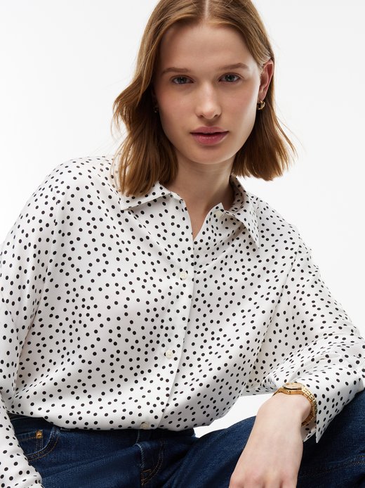 Damen Satinbluse