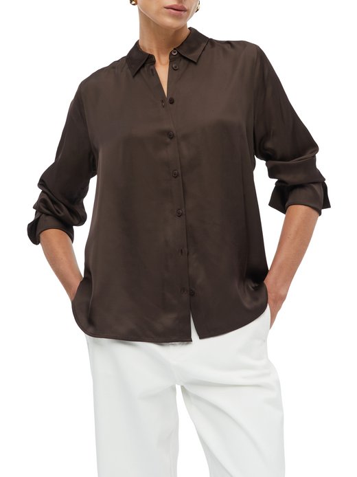 Damen Satinbluse