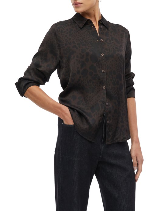 Damen Satinbluse