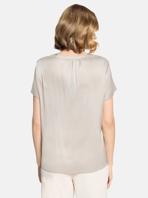 Damen Satinbluse