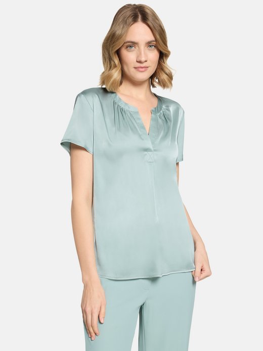 Damen Satinbluse