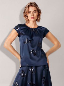 Damen Satinbluse
