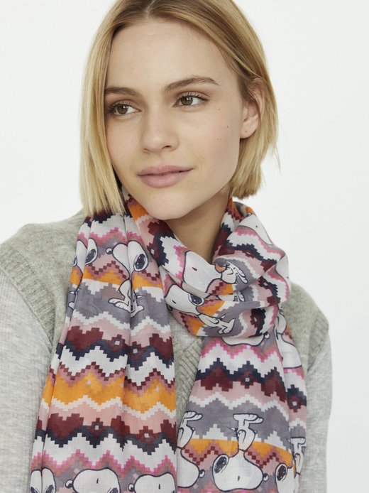 Damen Schal - Zig Zag Snoopy Recycled