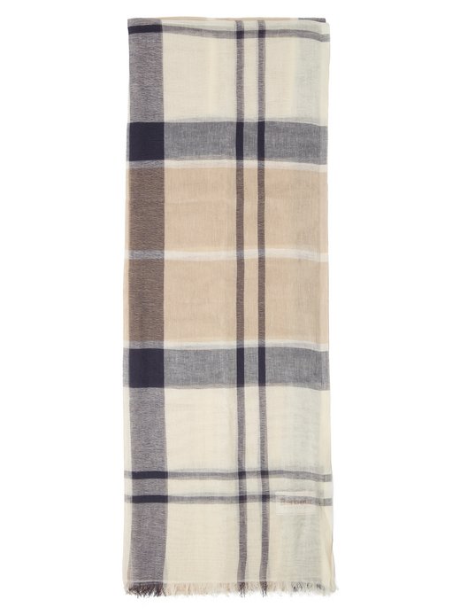 Damen Schal mit Leinen-Anteil - Abigail Tartan