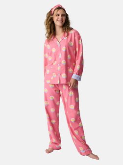 Artikelbild Damen Schlafanzug  -  Flannels von PJ Salvage in rot bedruckt