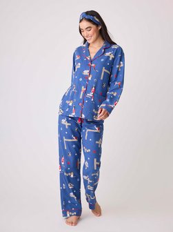 Artikelbild Damen Schlafanzug  -  Flannels von PJ Salvage in blau bedruckt