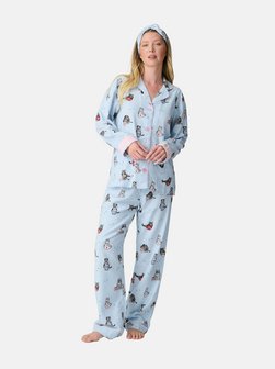 Artikelbild Damen Schlafanzug  -  Flannels von PJ Salvage in blau bedruckt